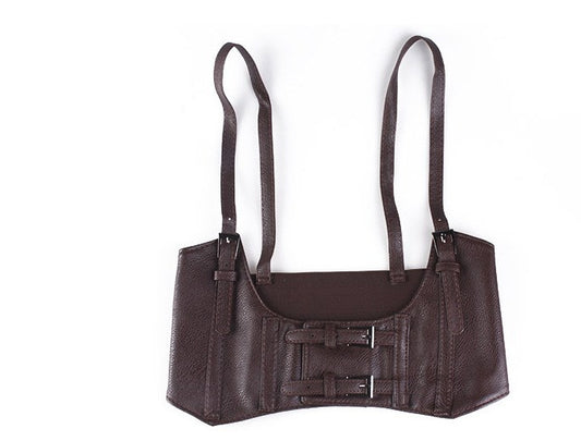 Women's sling, extra-wide belt, waistcoat style elastic elastic strap waist seal