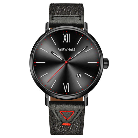 Waterproof quartz watch
