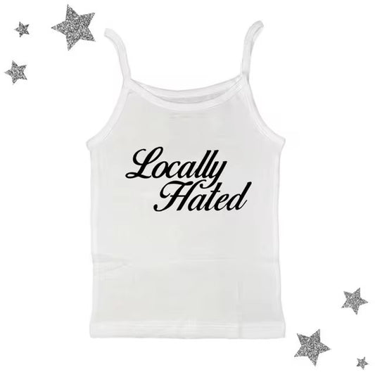 Hot Girl Letter Print Vest Sling Women