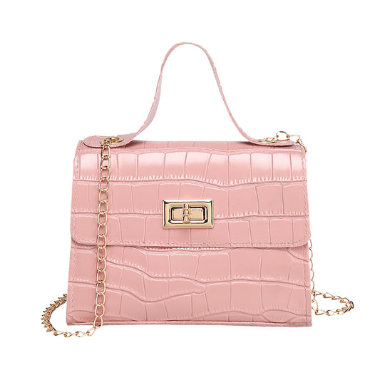 Simple chain messenger bag women's bag
