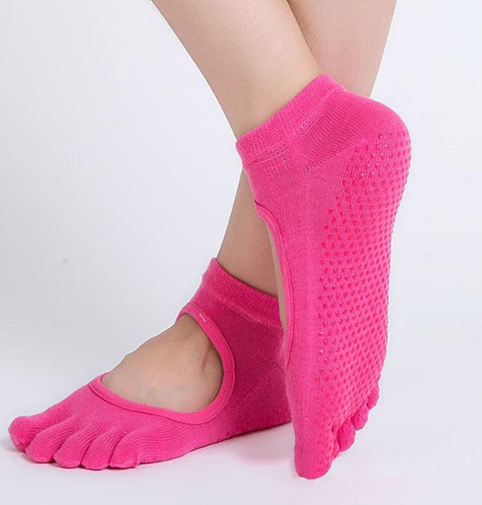 Digging hole dispensing yoga socks ladies slip five finger socks sports socks