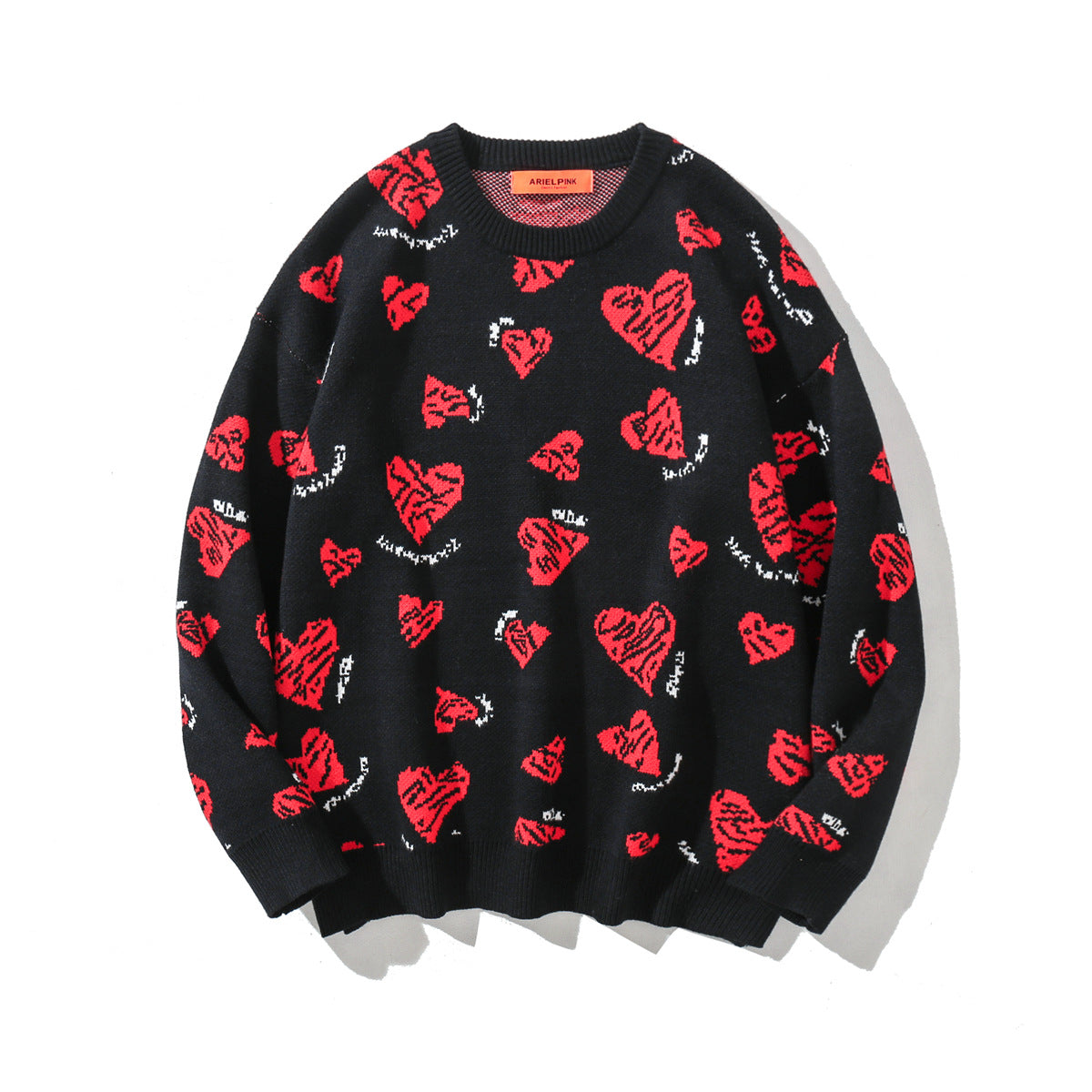 Oversized Casual Trendy Hip-hop Rundhalset Sweater
