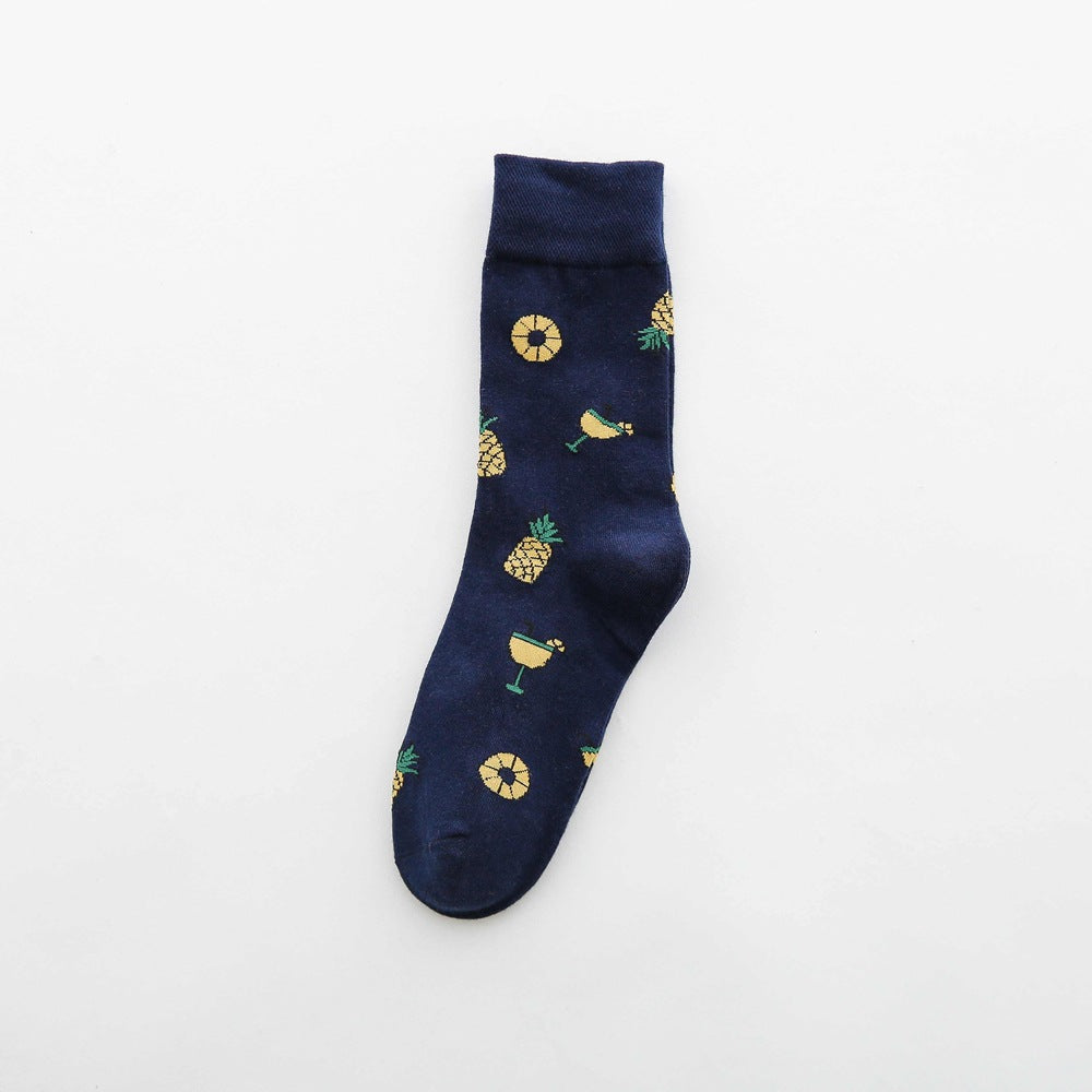 Fruit tube women's socks Jacquard cartoon Japanese women's socks