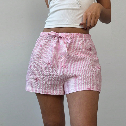 Vacation Beach Polyester Women's Wide Leg Shorts
