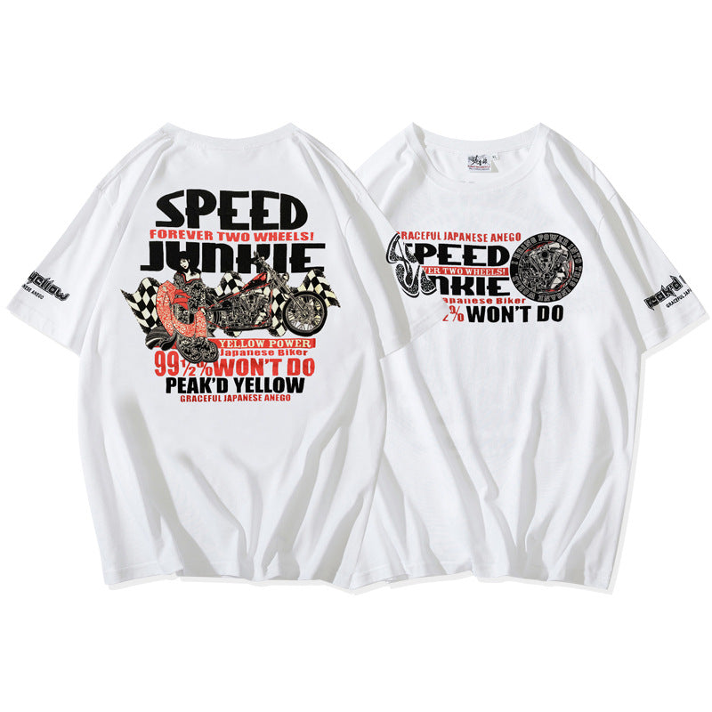 Men And Women Couple Short Sleeve TEE Cotton