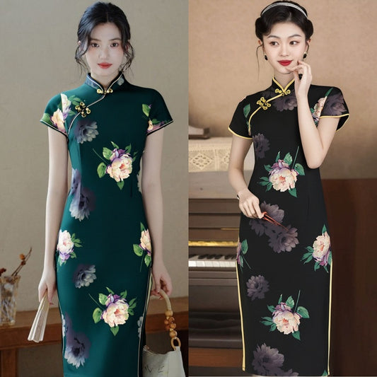 Womens Creative Long Retro Chic Modified Dress