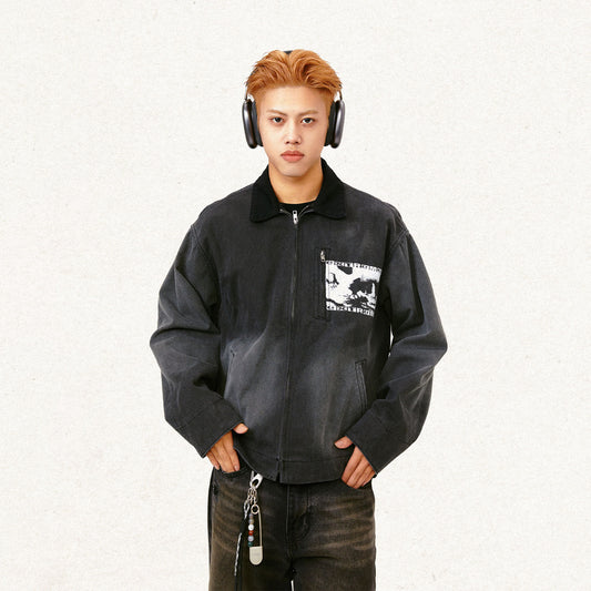 Autumn Monkey Wash Thin Jacket Coat