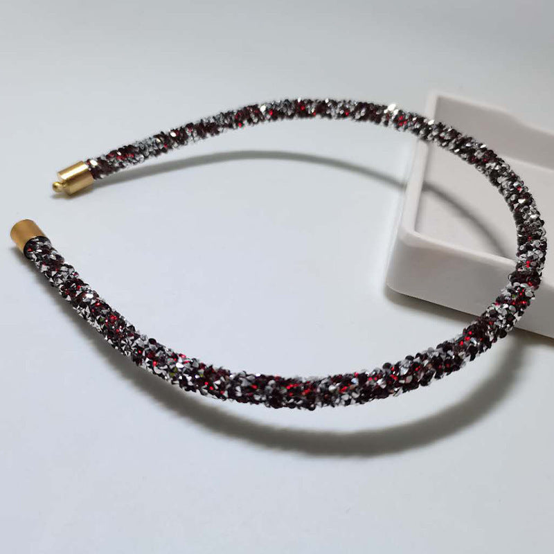 Rhinestone Super Flash Hair Band Wild Temperament Simple Headband Hairpin