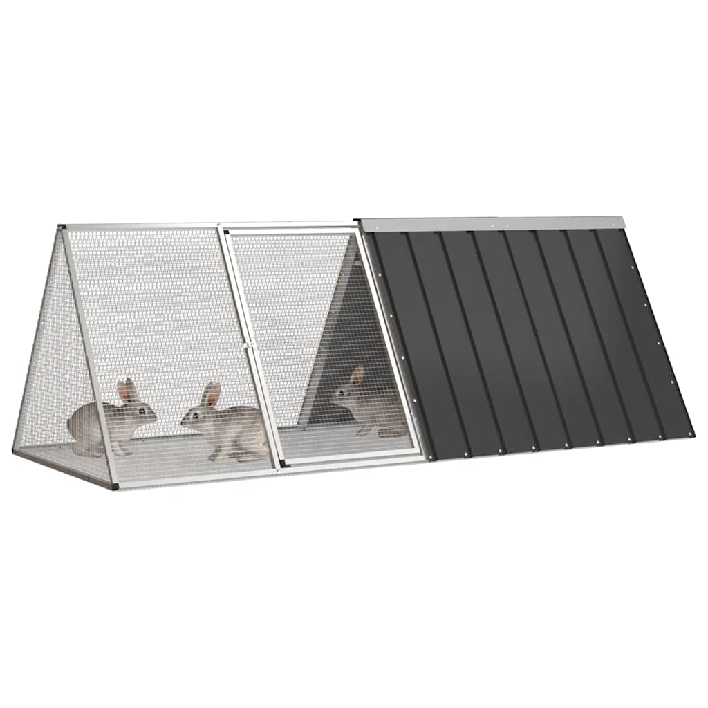 Rabbit Cage Anthracite 201.5x80, Galvanized
