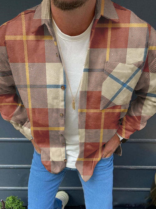 Woolen Suit Jacket Loose Lapels Double Pocket Jacket Long Sleeve
