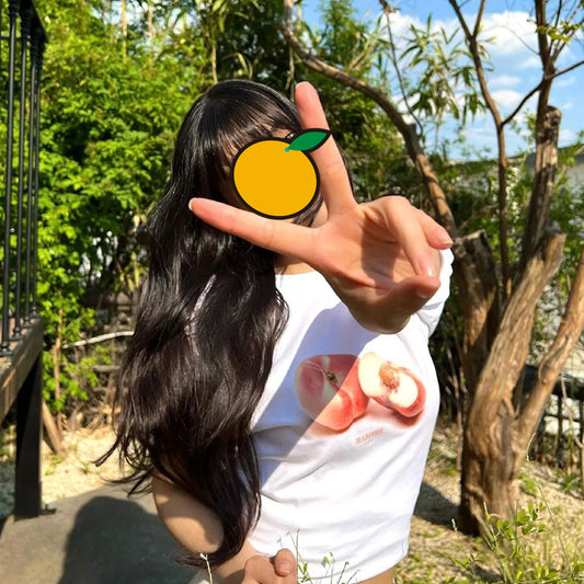 Kortærmet T-shirt Løst tøj Bomuld Sommer