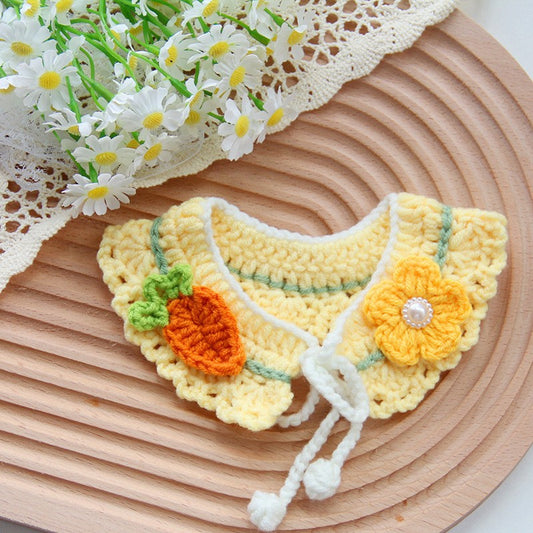 Small Dog Photo Decoration Handmade Scarf