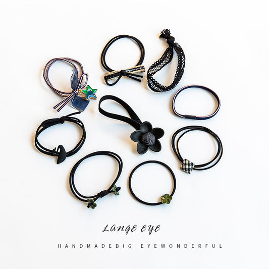 Simple hair rope Sen tie hair tie high elasticity hair band
