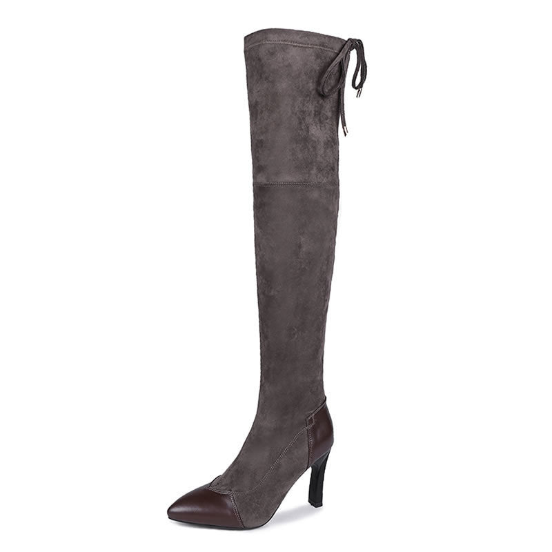 Autumn And Winter Women's Shoes Korean Style Over-the-knee Women's Boots