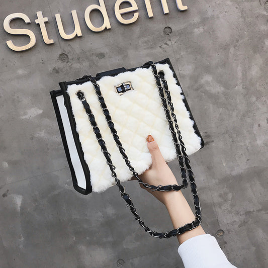 Autumn and winter wool bag