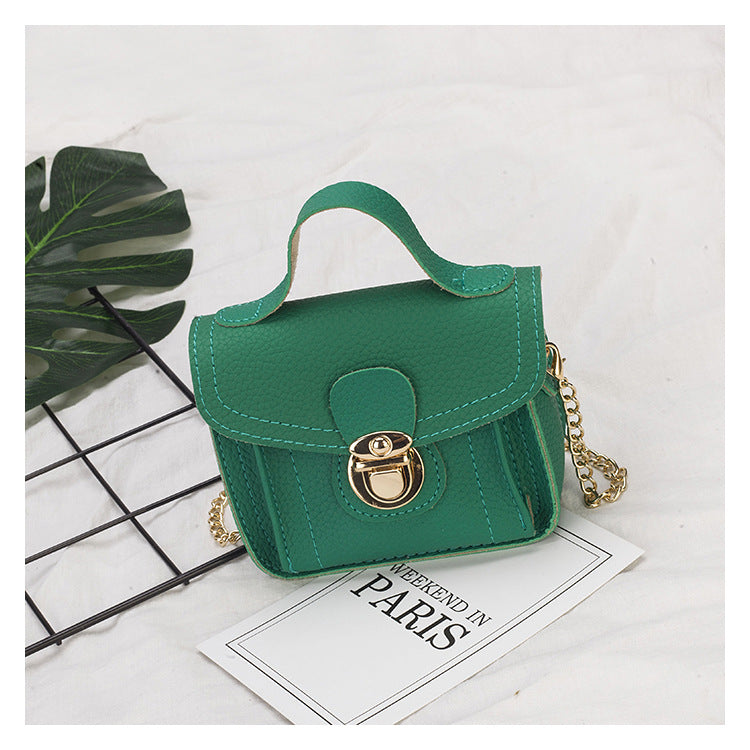 One shoulder slant cross handbag