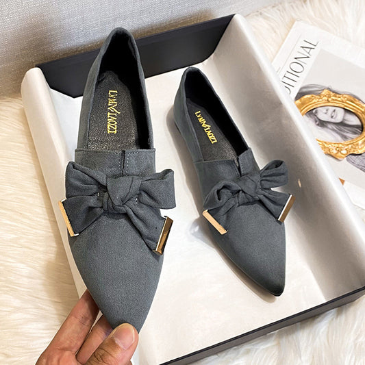 Flat Shoes Deep Mouth Soft Surface Slip-on
