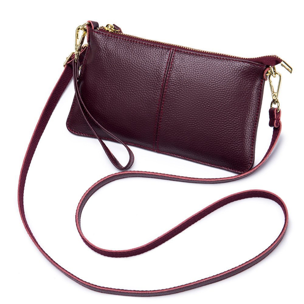 Leather One-shoulder Women's Leather All-match Clutch