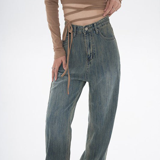 Women's Fashionable Vintage Blue Jeans
