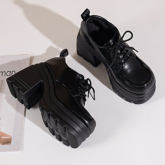Women's Fashion New British Style Leather Shoes
