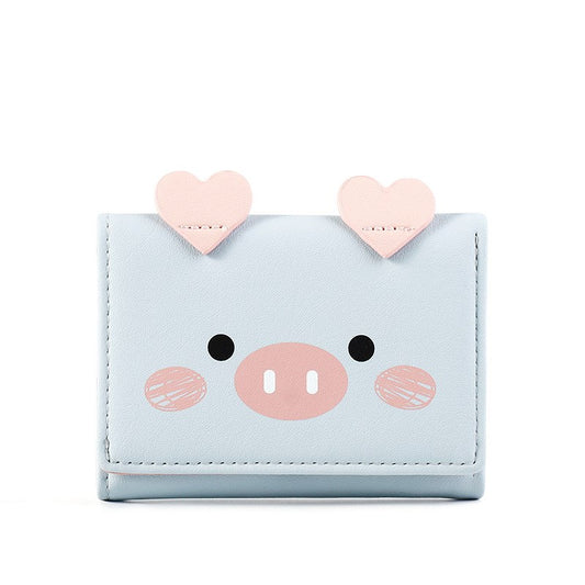 Cartoon cute little student wallet