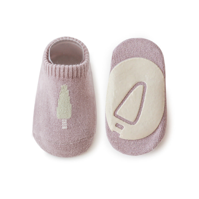 Spring And Summer Combed Cotton Non-slip Indoor Cool Children Toddler Socks