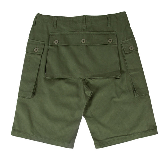 Retro Militæruniform Multi-lomme Shorts
