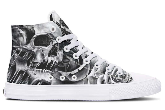 Printed Couple High-top Canvas Shoes