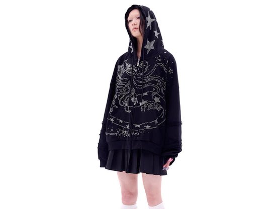 Snake Demon Girl Hot Diamond Hoodie