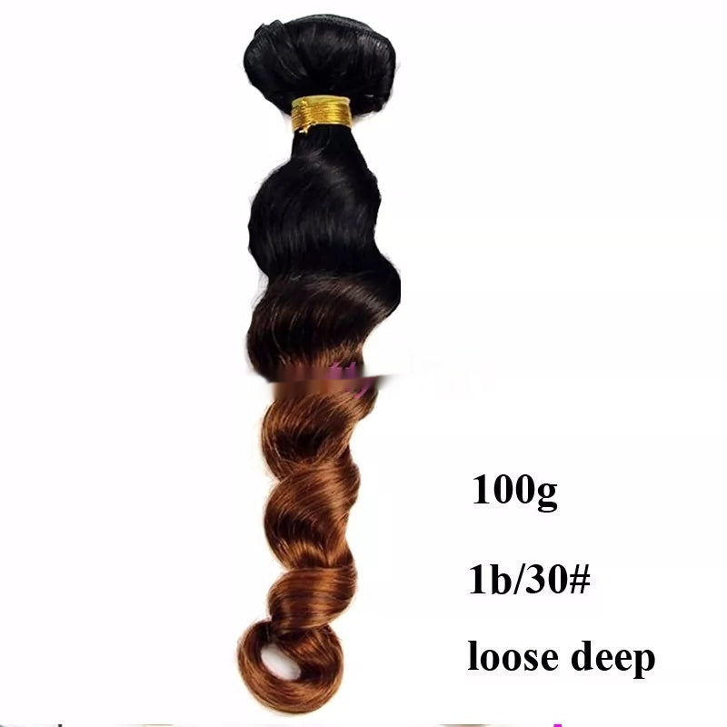 10A Ombre loose deep wave Peruvian human virgin hair