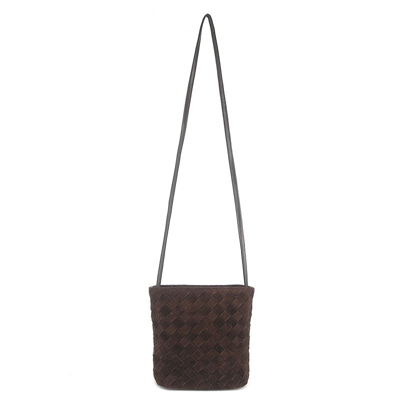 Leather Women's Casual Zip Crossbody Bag