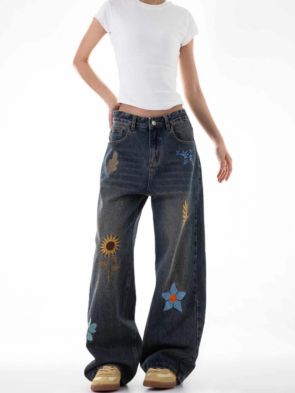 Spring New Casual Loose Wide-leg Pants