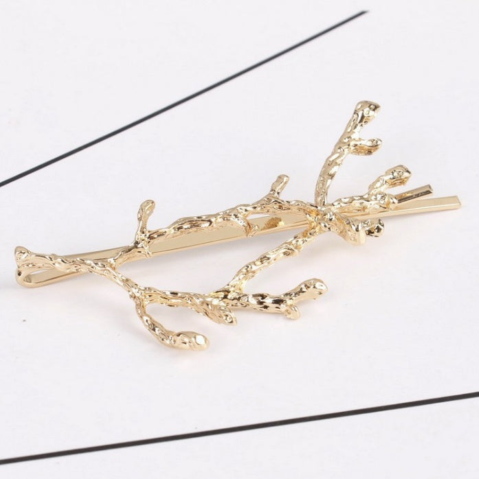Korea hair accessories fairy antlers branch metal edge clip side clip hairpin fashion personality princess clip side folder wholesale