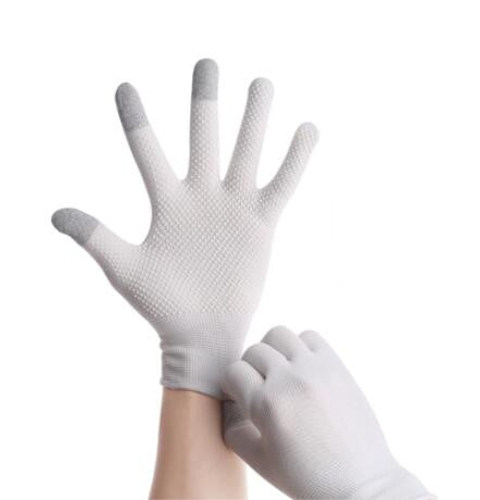 Breathable and antiskid touch screen gloves
