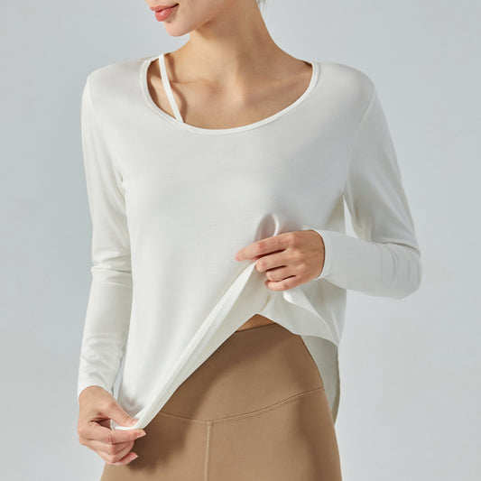 Jacket Loose-fitting Lightweight Thin Skin-friendly Casual Blouse Exercise Yoga Clothes
