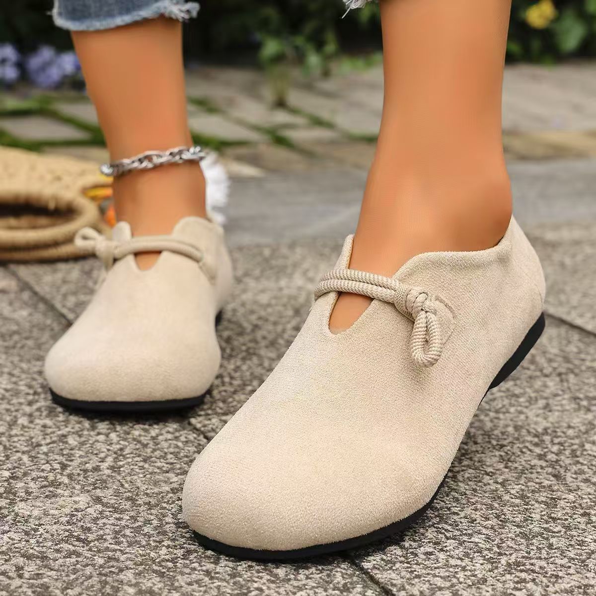 Plus-size Dopamine-style Low-cut Loafers With Soft Soles