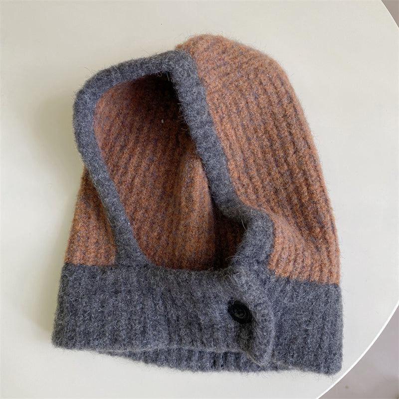 Women's Integrated Cold Proof And Warm Knit Hat