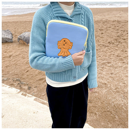 Korean Ins Wind Cartoon Cute Embroidery IPad Case