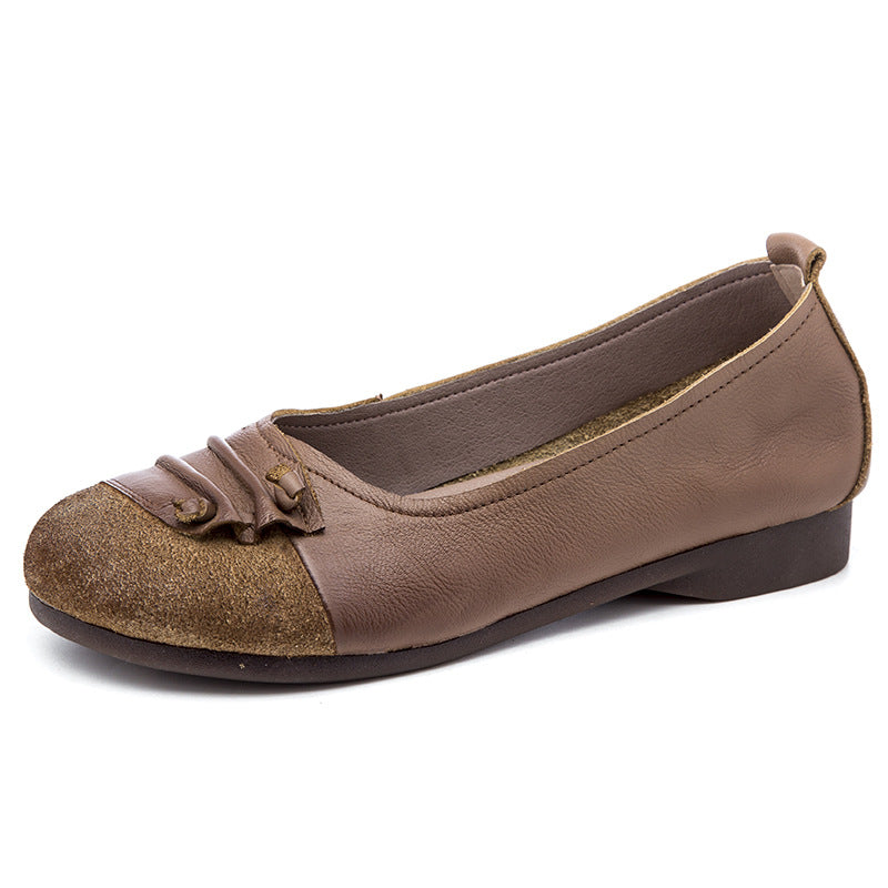 Mother's Leather Soft Sole Non-slip Shoes