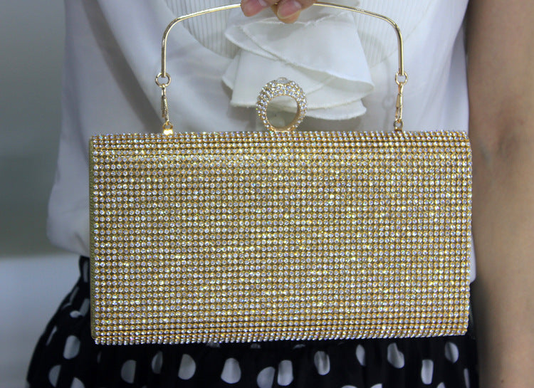 Diamantbesat Dame Håndtaske Diamant