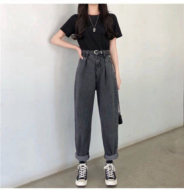 Hyun A Wind Straight Loose Wide-leg Pants