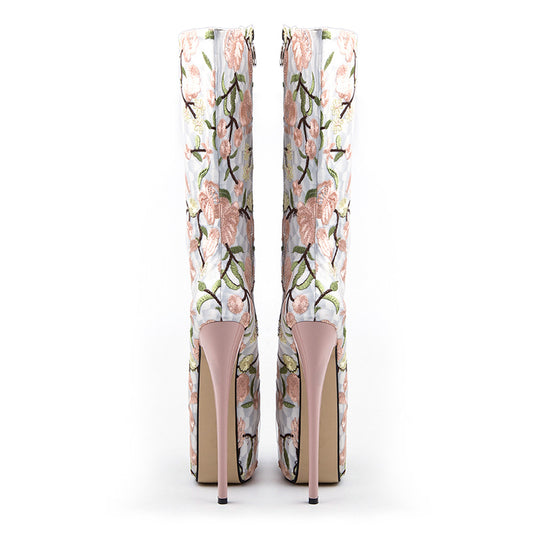 Spring and Summer Retro Embroidery Women's Shoes