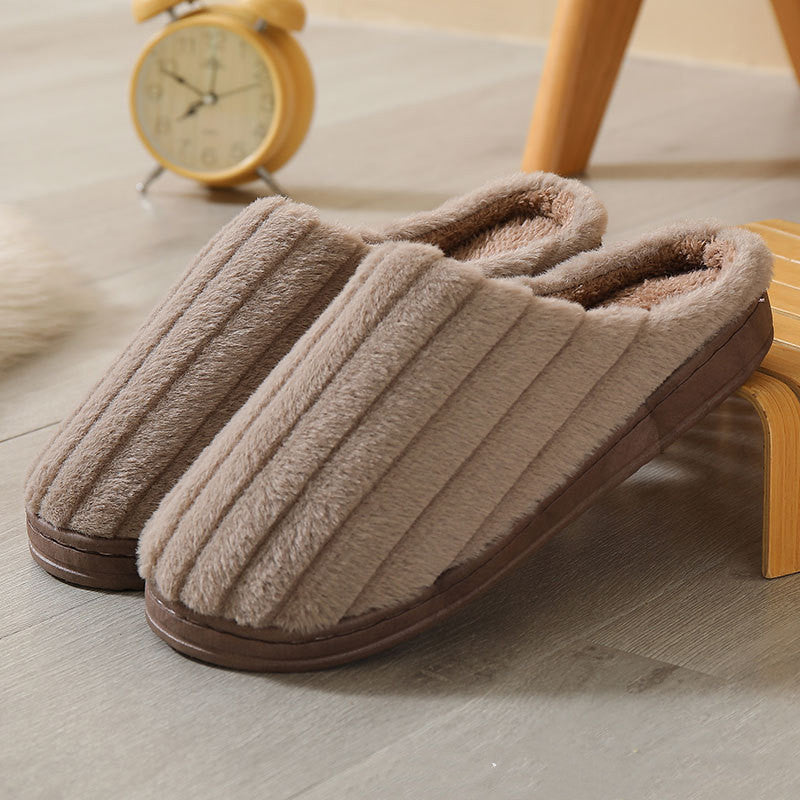 Men's Cotton Slippers, Women's TPR, Home Non-slip Indoor Warmth