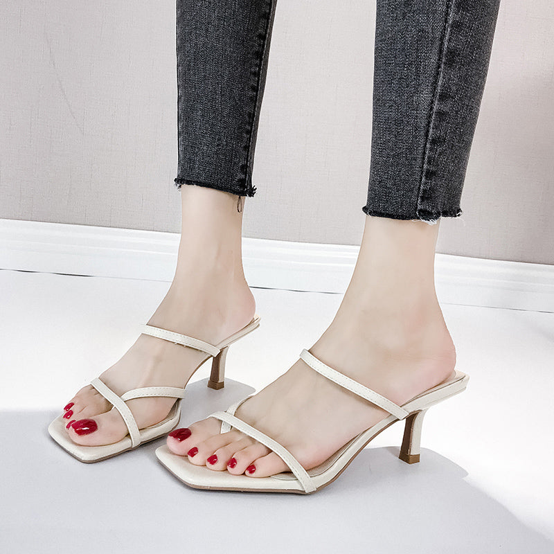 Finger fine heel all-match fairy high heel sandals