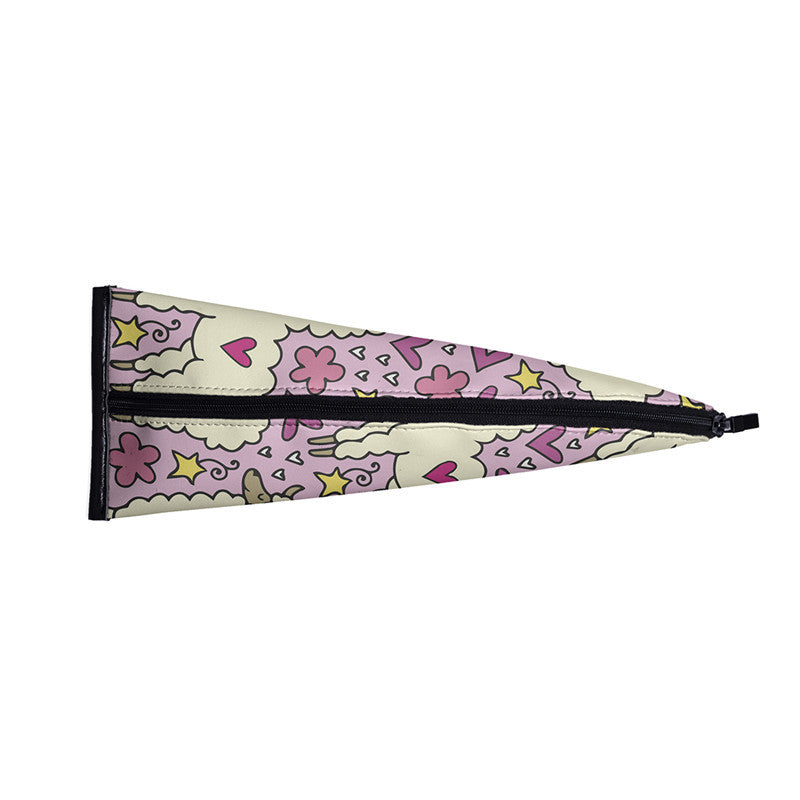 Digital printed leather dumpling pen case