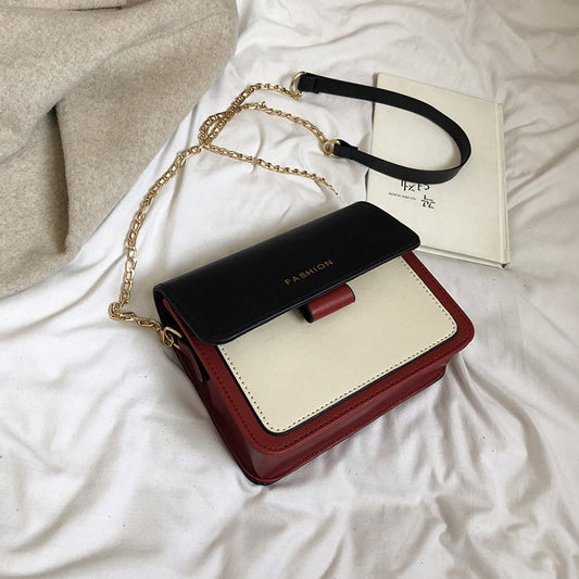 Women's Fashion Texture Versatile Chain Messenger Bag