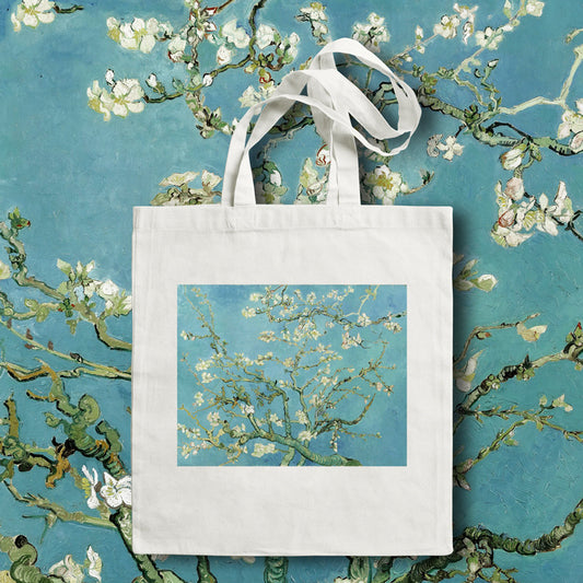 Large capacity shopping bag oil painting literary retro bag
