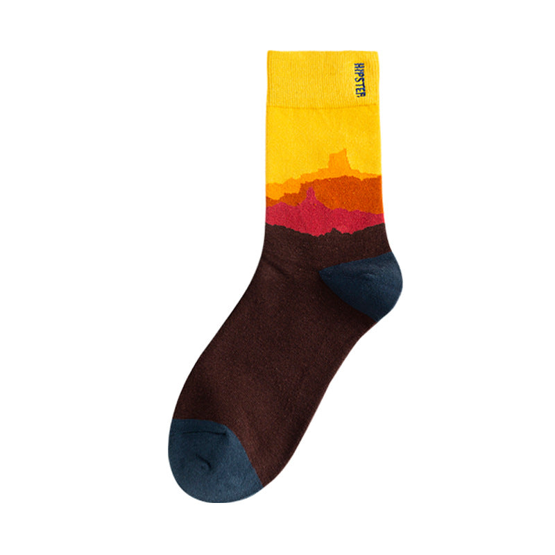 Personality and creativity hit color cotton socks