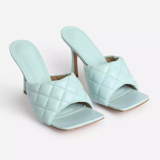 Large size open-toe back empty women's shoes