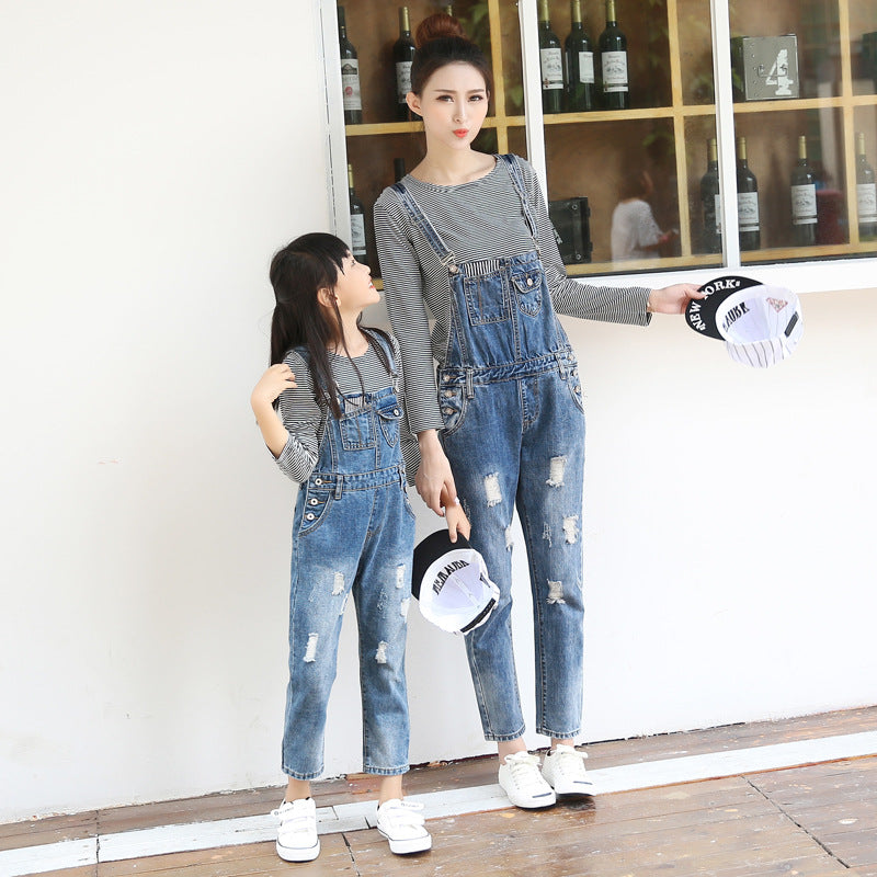 Denim overalls